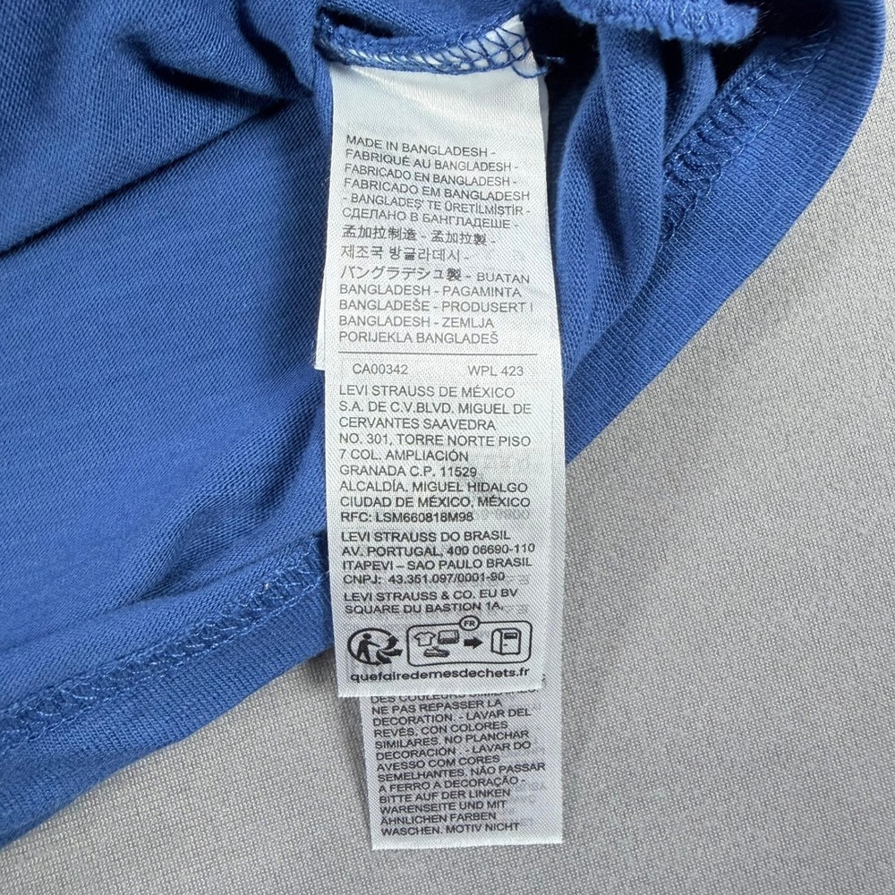 Levi's Mens Large Blue 100% Cotton Midnight Riders Graphic Relaxed T-Shirt New - Picture 4 of 7